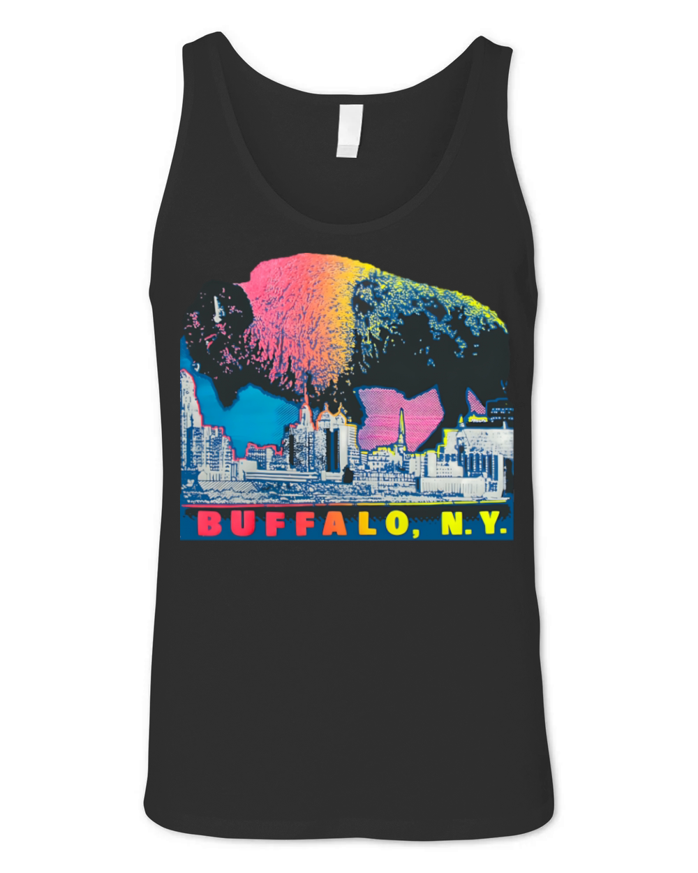 Buffalo NY Skyline Buffalo Unisex Jersey Tank