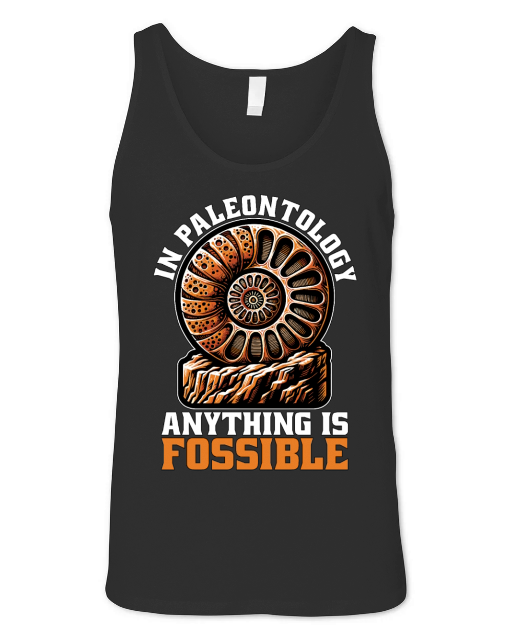 Fossil Hunter In Paleontology Anything Geologist Unisex Jersey Tank