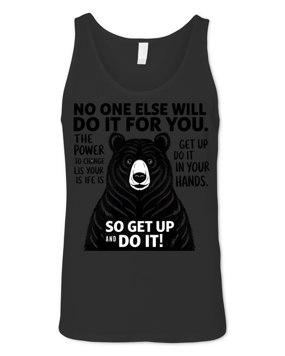 Quotes no one else will do it for you Unisex Jersey Tank
