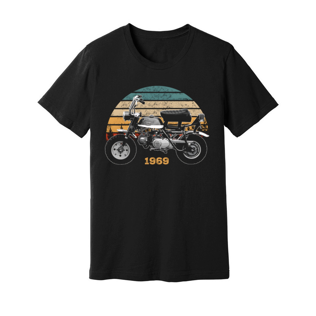1969 Z50A Monkey Bike Vintage Motorcycle Unisex Jersey Tee