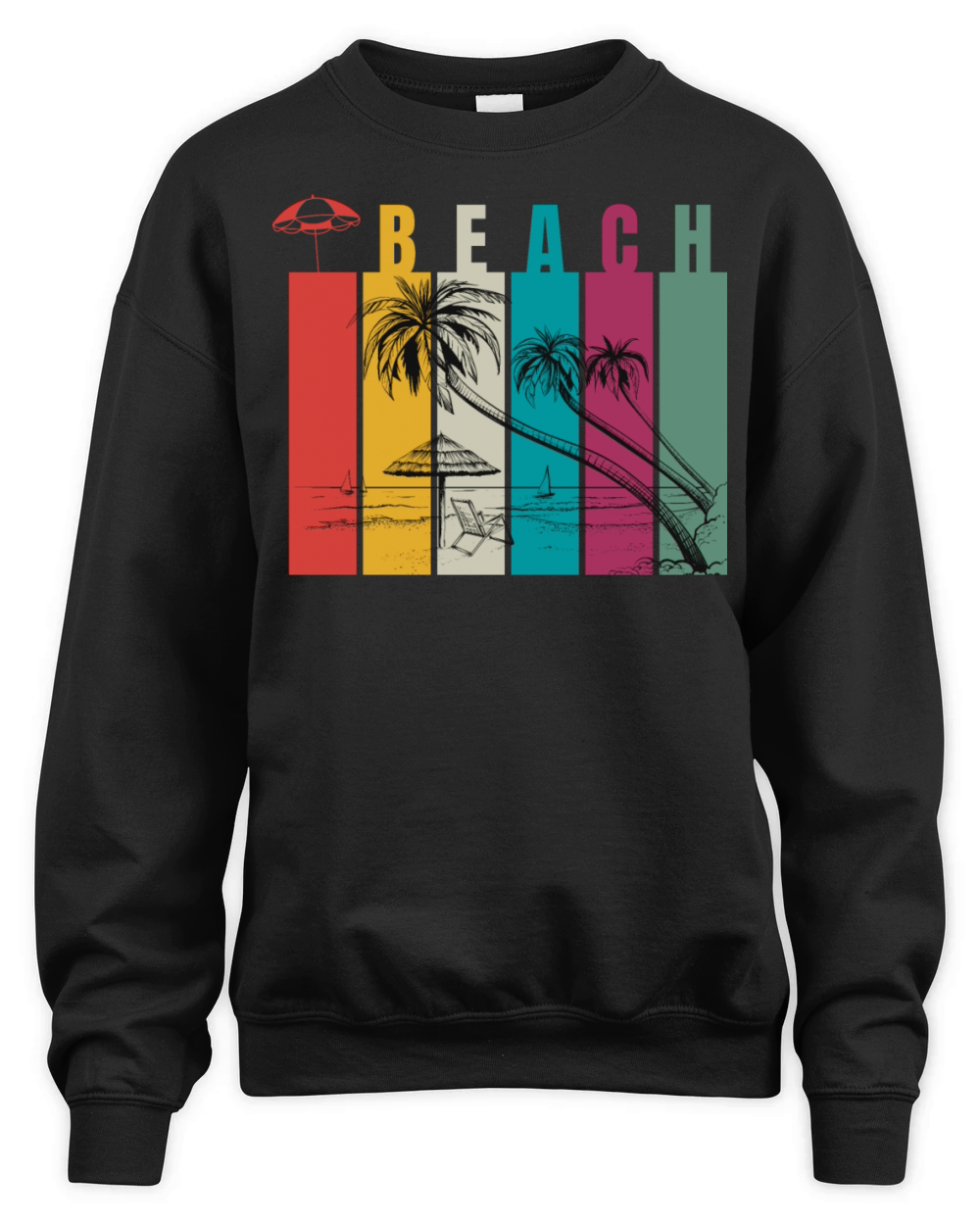 Beach Unisex Premium Crewneck Sweatshirt