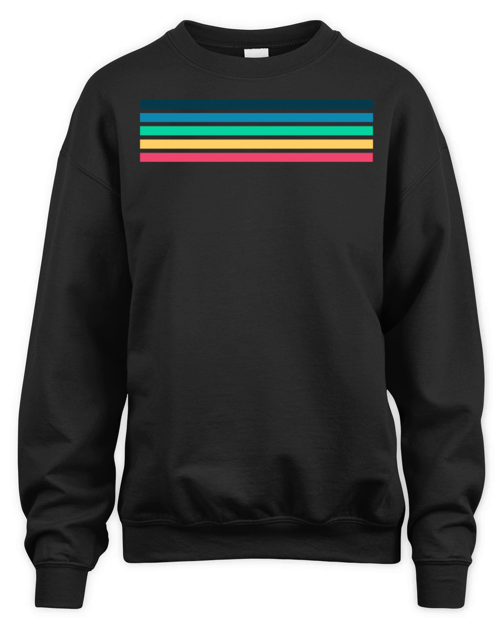 Retro stripe design with vintage vibe Unisex Premium Crewneck Sweatshirt