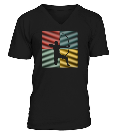 Archer Arrow and bow sports Vintage Archery V-Neck T-shirt
