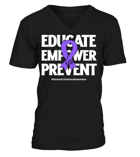 Domestic Violence Awareness V-Neck T-shirt