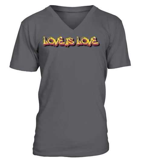Love is Love - Motivation Quote V-Neck T-shirt