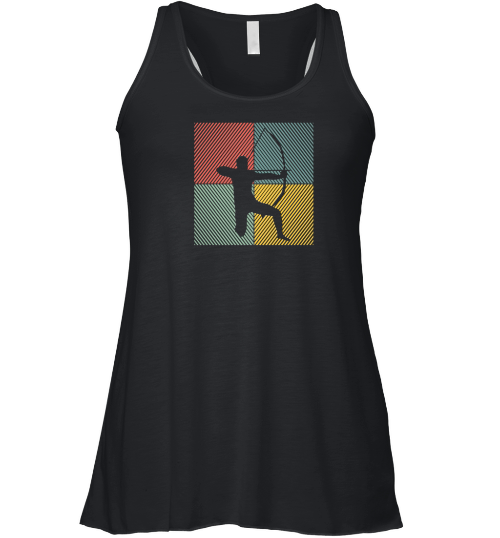 Archer Arrow and bow sports Vintage Archery Women's Flowy Tank Top