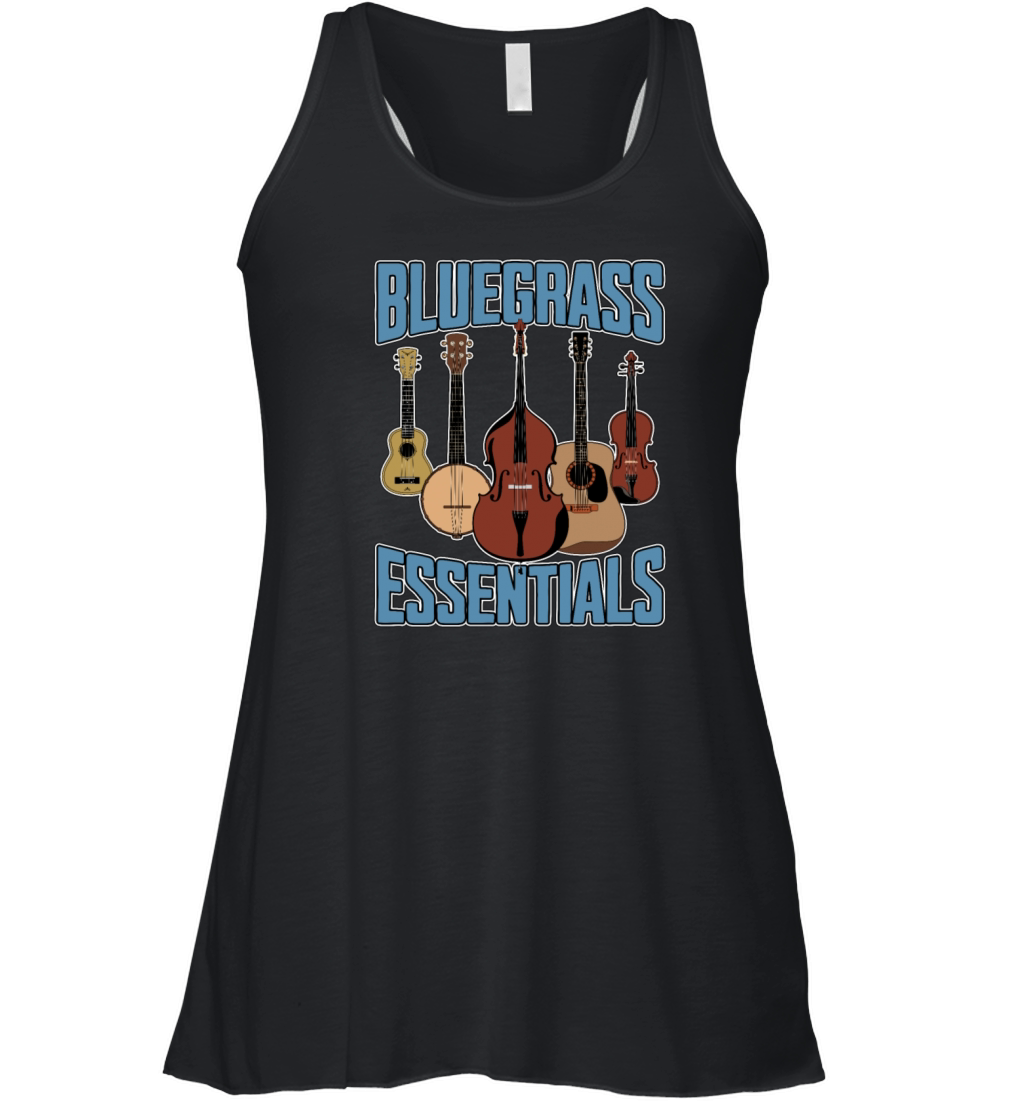 Bluegrass Essentials String Instrument Music Lover Women's Flowy Tank Top