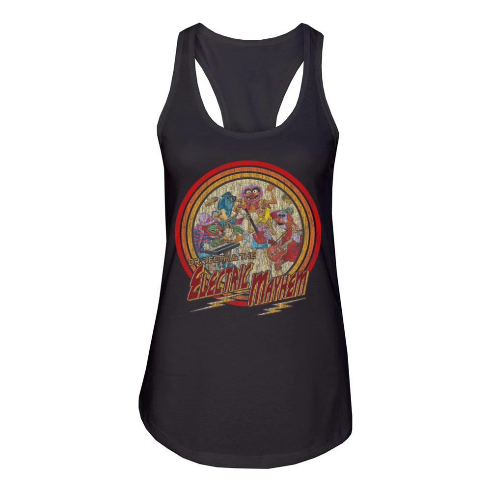 Electric Mayhem Vintage Band Women's Racerback Tank