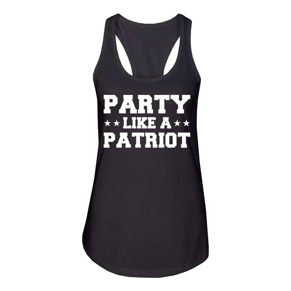 PARTY LIKE A PATRIOT TEE Women's Racerback Tank