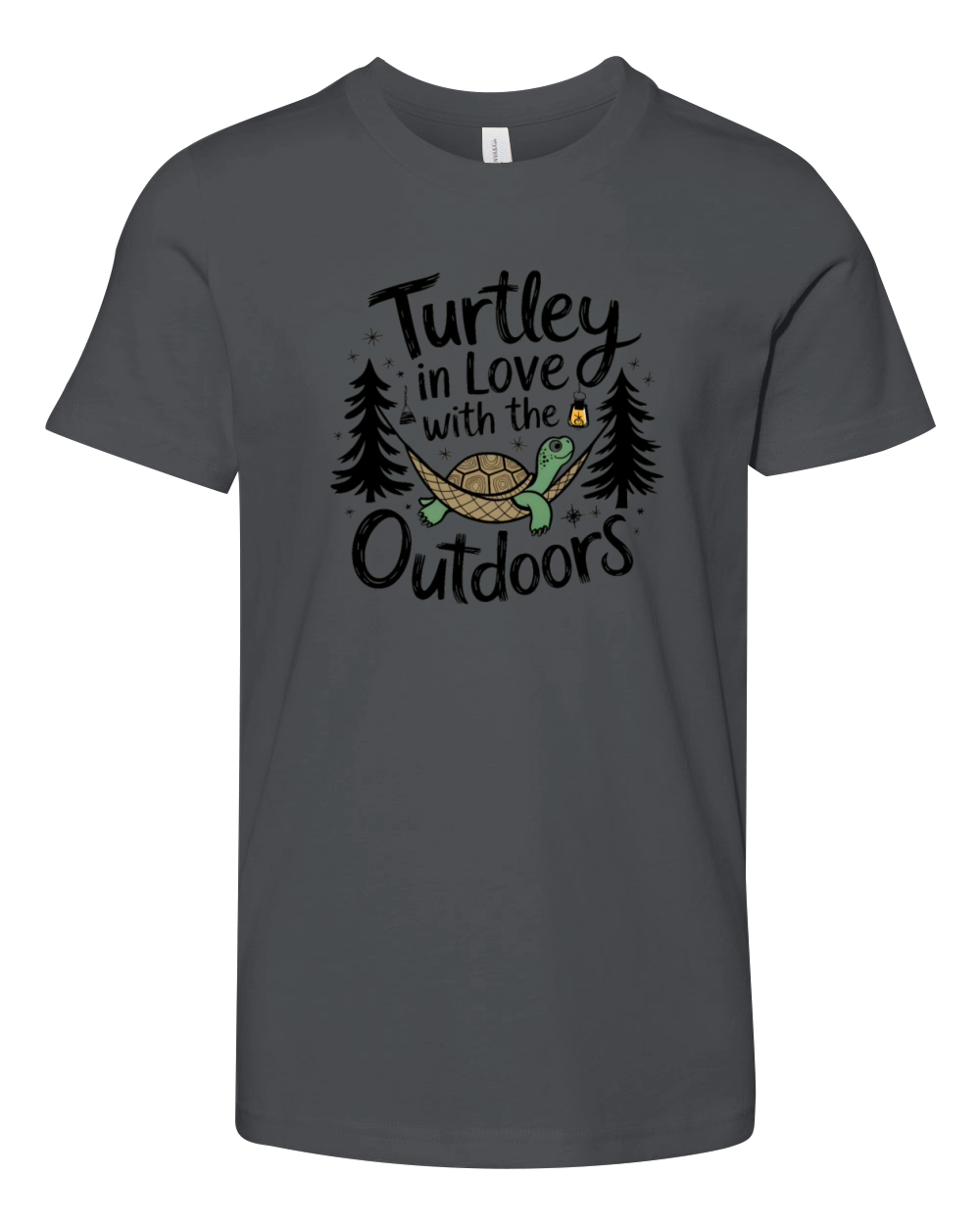 Camping Animal Turtle Funny T-shirt Design Youth Unisex Jersey Tee