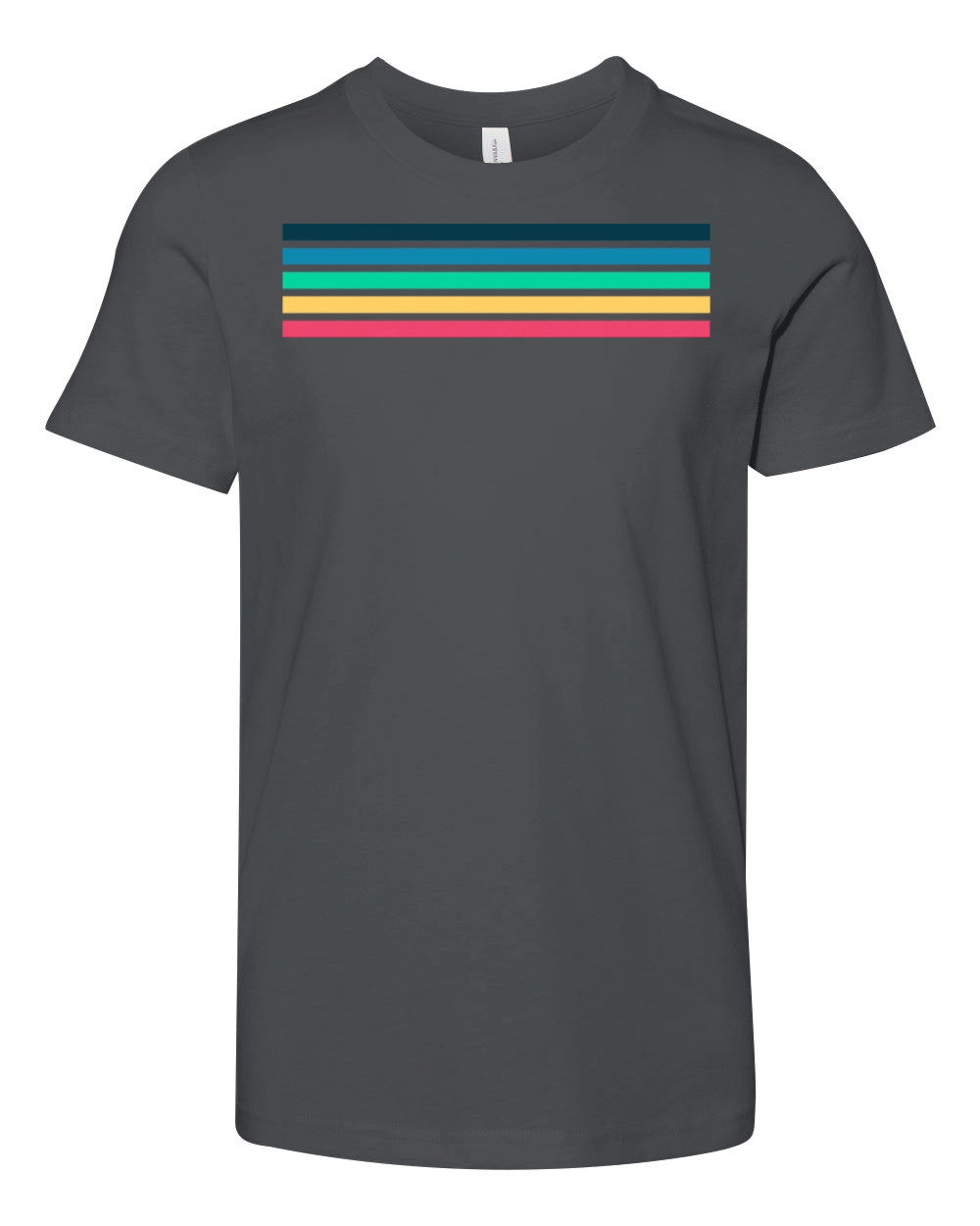 Retro stripe design with vintage vibe Youth Unisex Jersey Tee