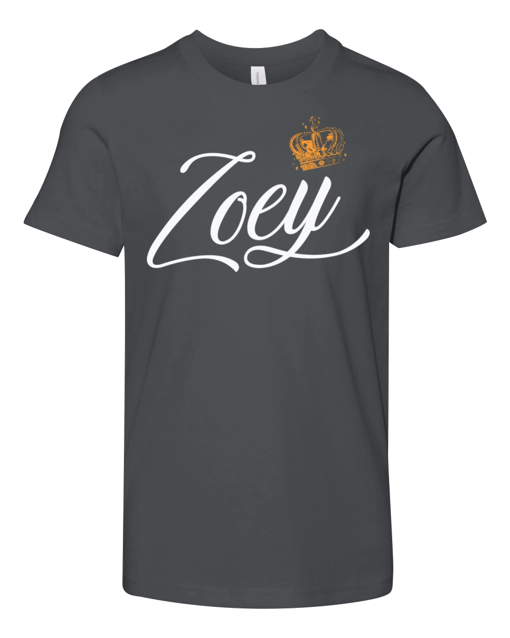Zoey Name for Women Kids Toddlers - Zoey Custom Youth Unisex Jersey Tee