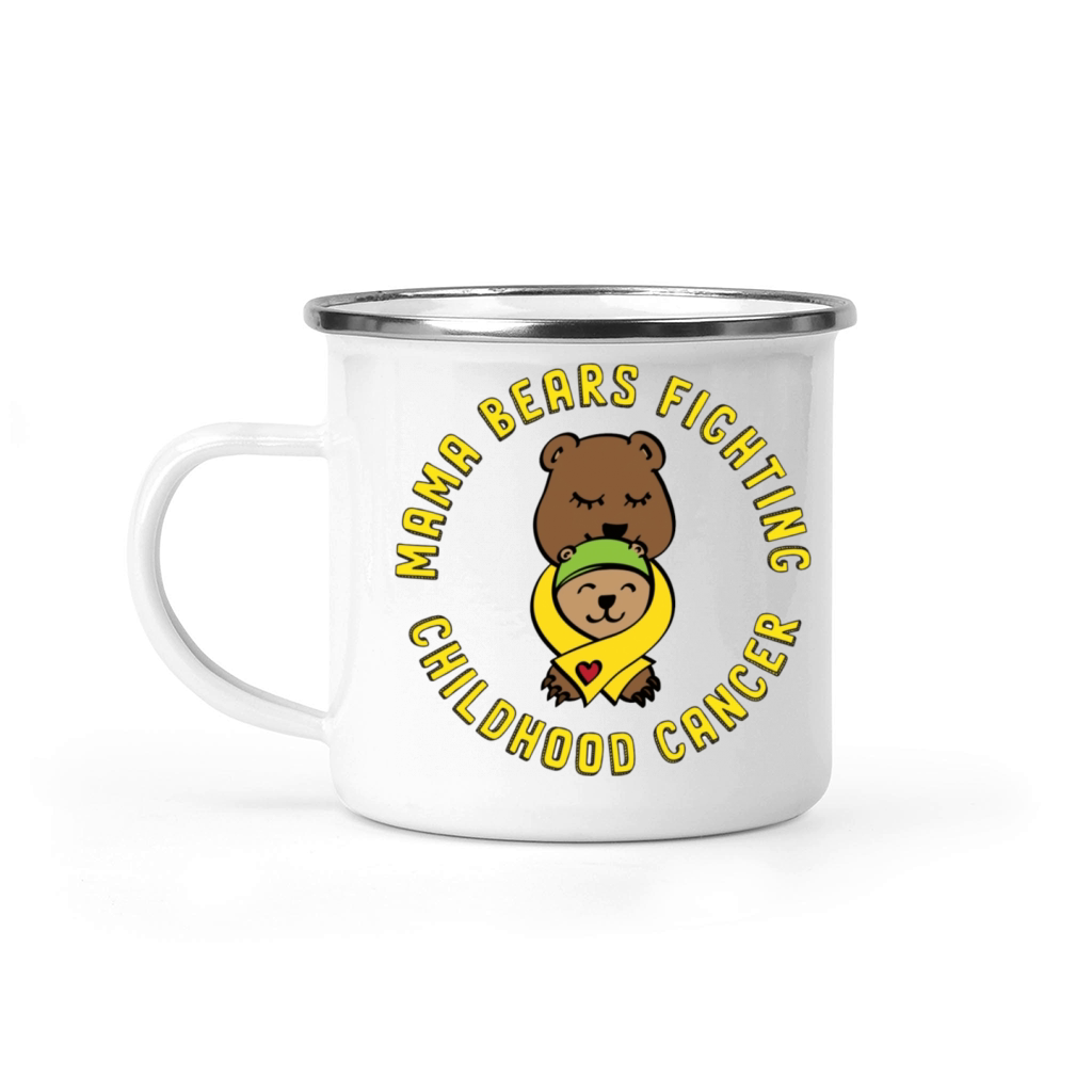 Childhood Cancer Fighter Family Cancer Camping Mug
