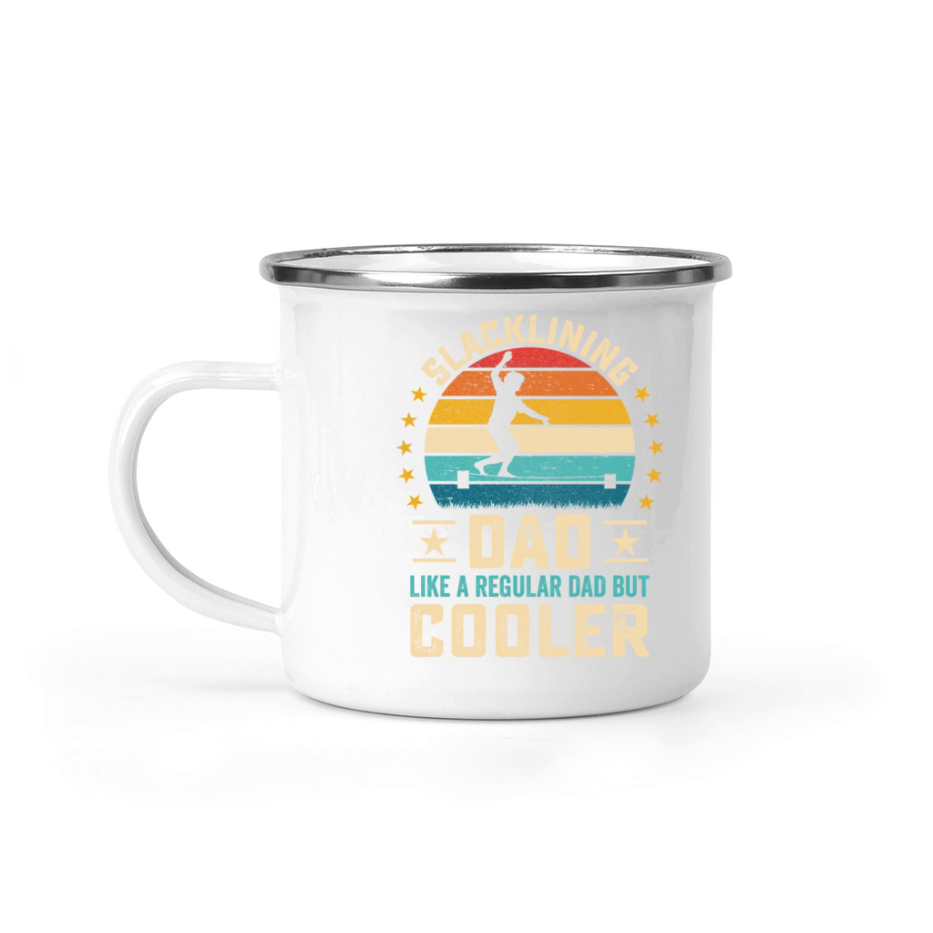 Slacklining Dad quote retro style Gift Slackliner Camping Mug