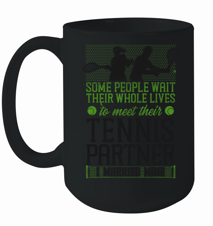 Funny Tennis Player Racket Husband Ceramic Mug