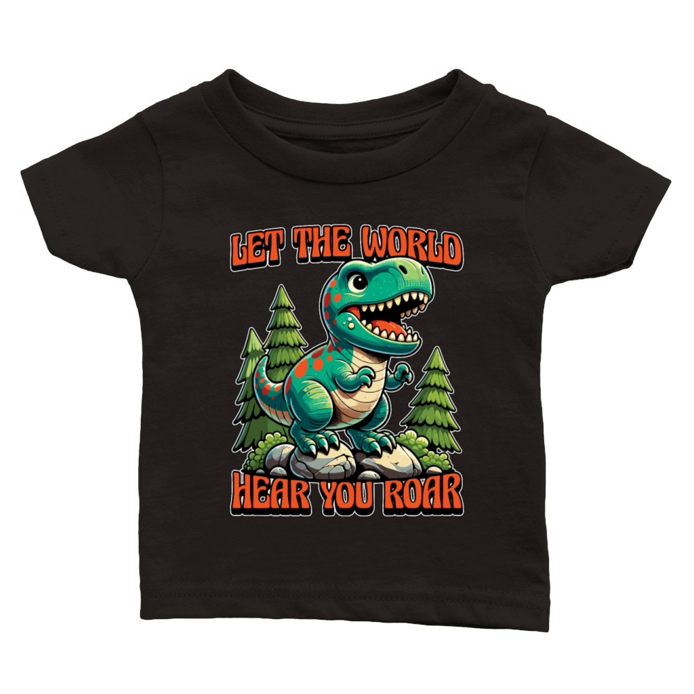 Paleontology Let The World Hear Your Prehistoric Classic Baby Crewneck T-shirt