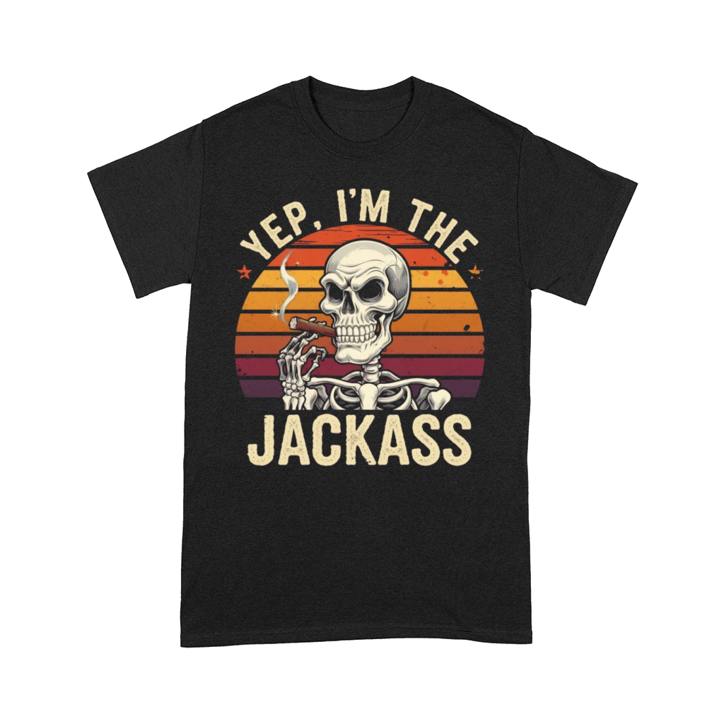 Yep I m The Jackass Vintage Halloween Skeleton Comfort T-shirt