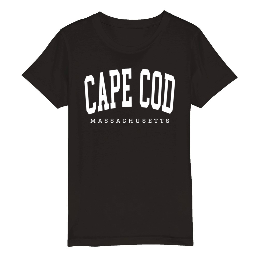 Cape Cod Massachusetts Organic Kids Crewneck T-shirt