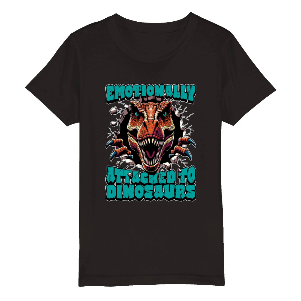 Paleontology Emotionally Attached Fossil Collector Organic Kids Crewneck T-shirt