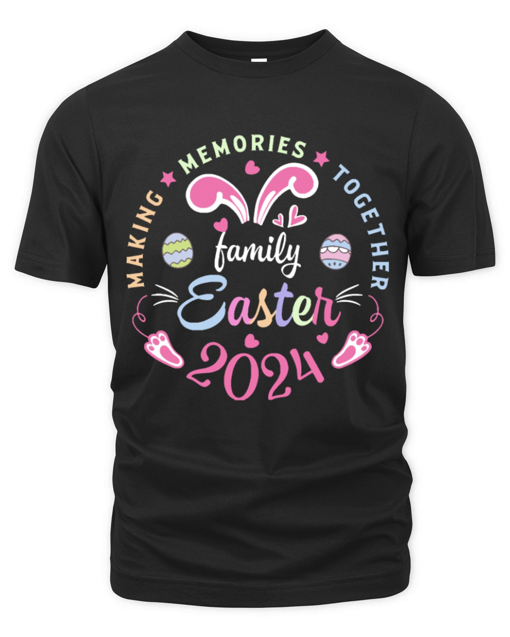 Making memories together Easter family 2024 Organic Unisex T-shirt