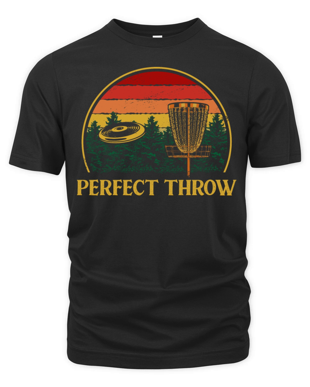 Perfect Throw Disc Golf Sayings Golfer Quotes Outd Organic Unisex T-shirt