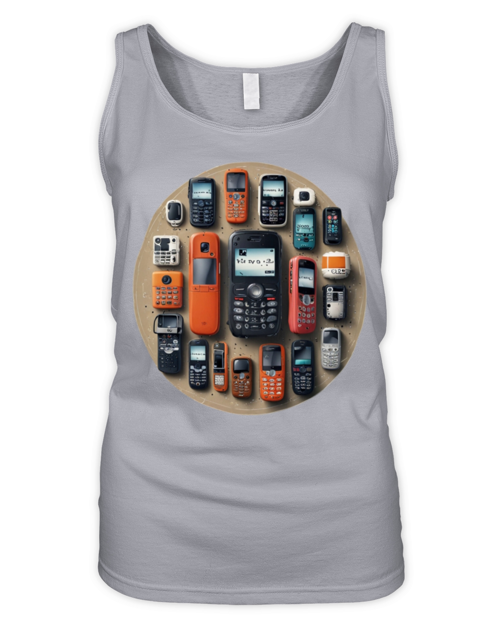 Vintage Phones T-Shirt Organic Women's Tank Top