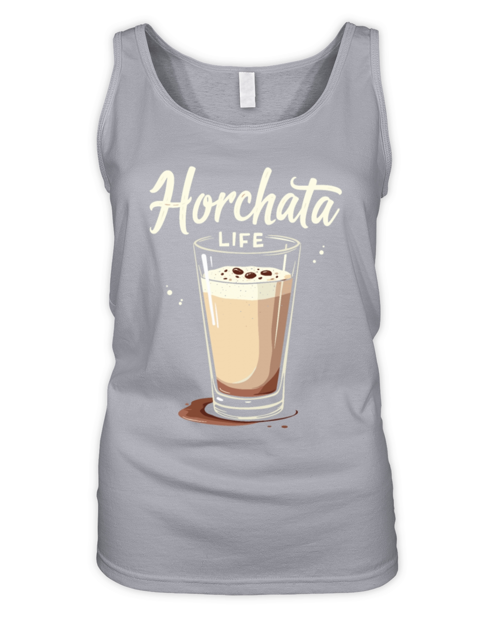 Vintage Retro Style Horchata Mexican Drink Summer Organic Women's Tank Top