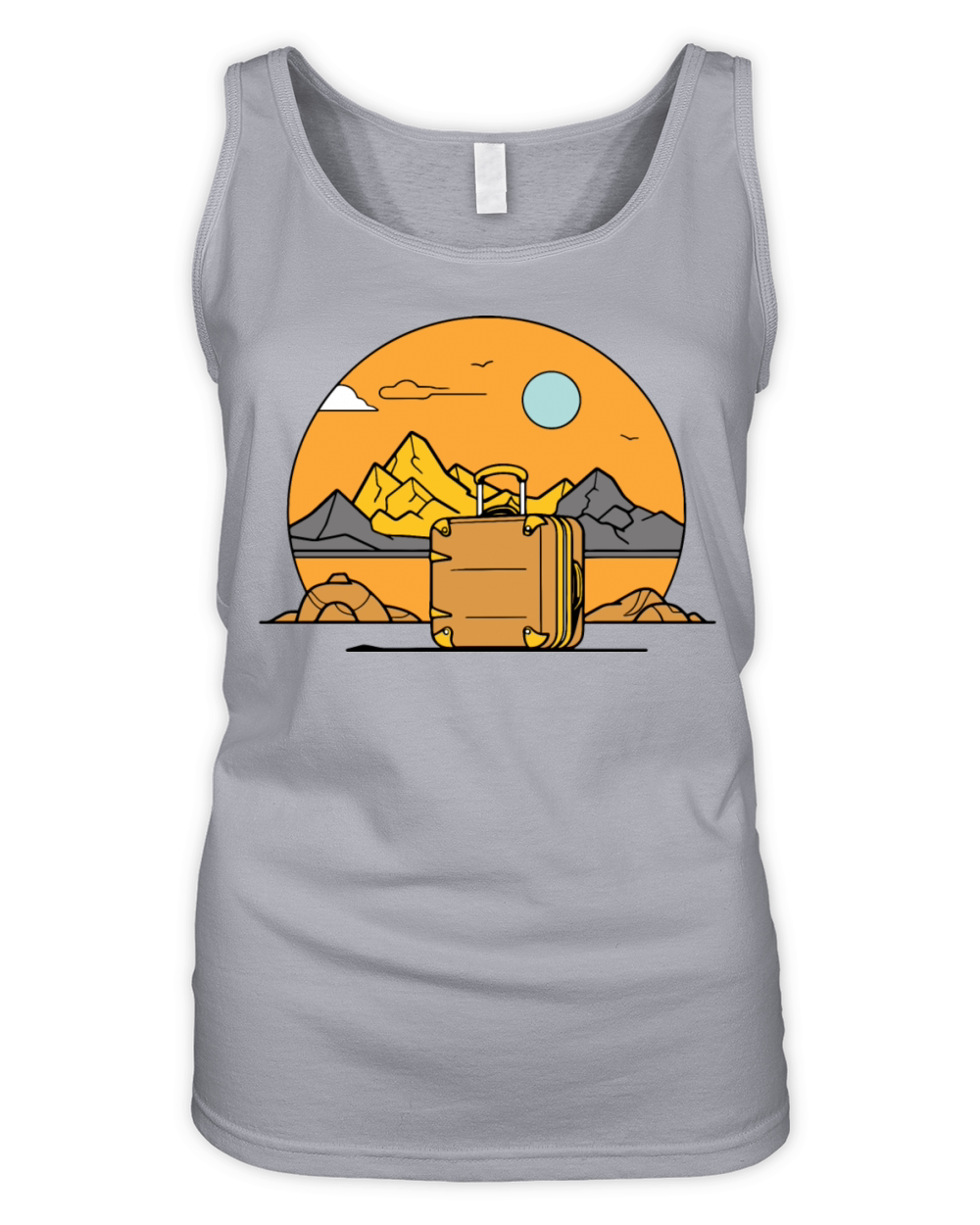 vintage travel Organic Women's Tank Top