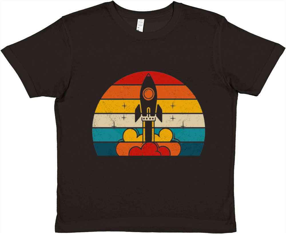 Vintage Rocket Premium Kids Crewneck T-shirt