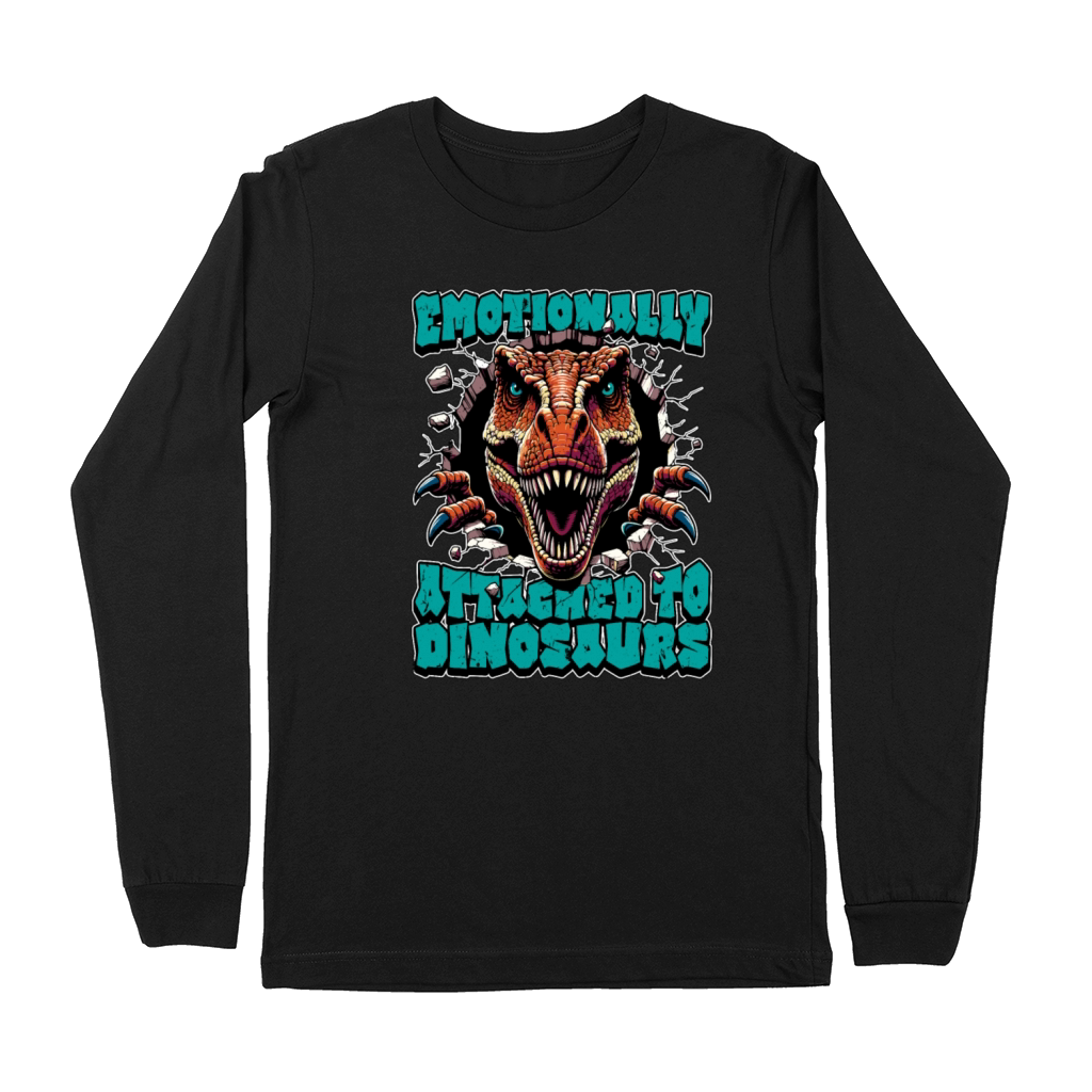 Paleontology Emotionally Attached Fossil Collector Premium Long Sleeve