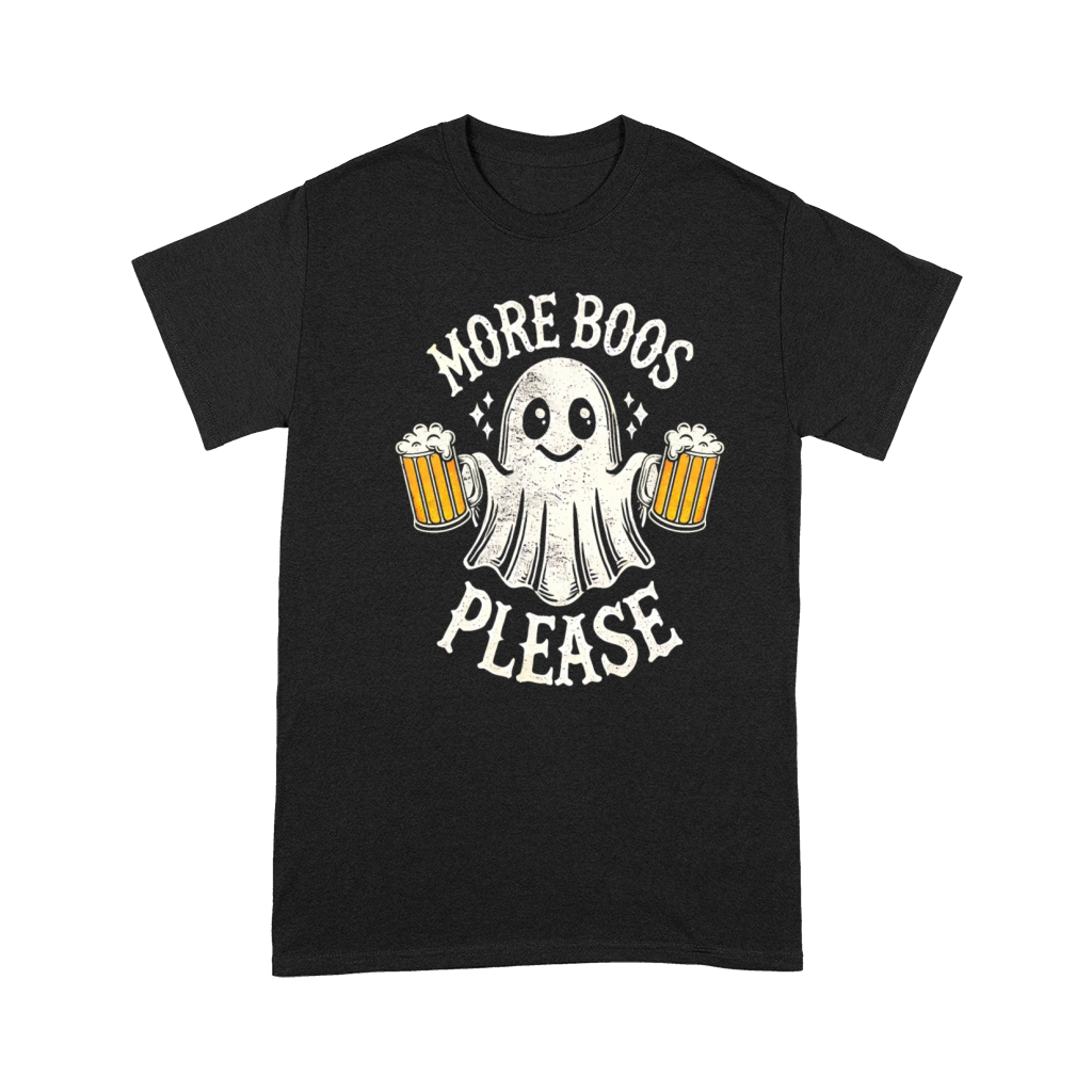 More Boos Please Vintage Cute Ghost Halloween Premium T-shirt
