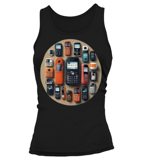 Vintage Phones T-Shirt Tank top Woman