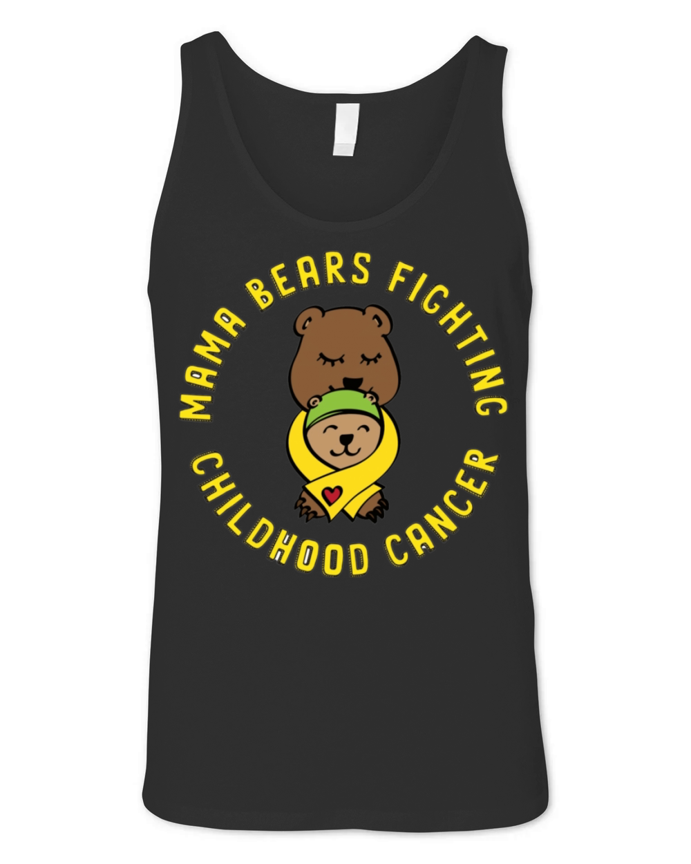 Childhood Cancer Fighter Family Cancer Unisex Jersey Tank