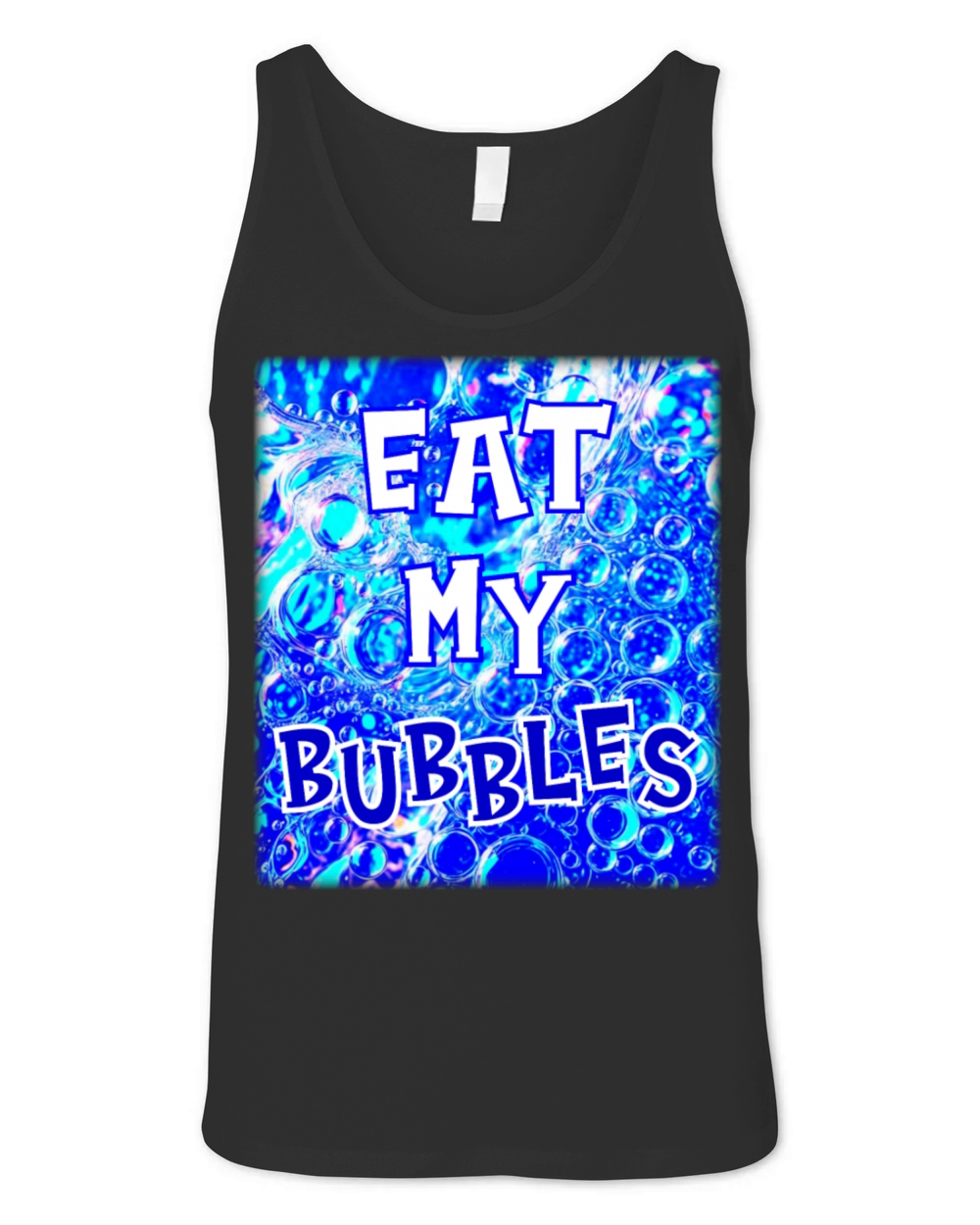 Eat my bubbles swimming funny quote Unisex Jersey Tank