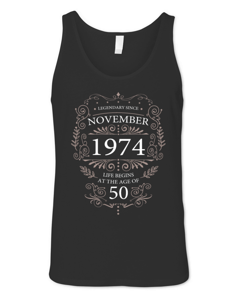 Legendary since 1974 50th birthday vintage look Unisex Jersey Tank