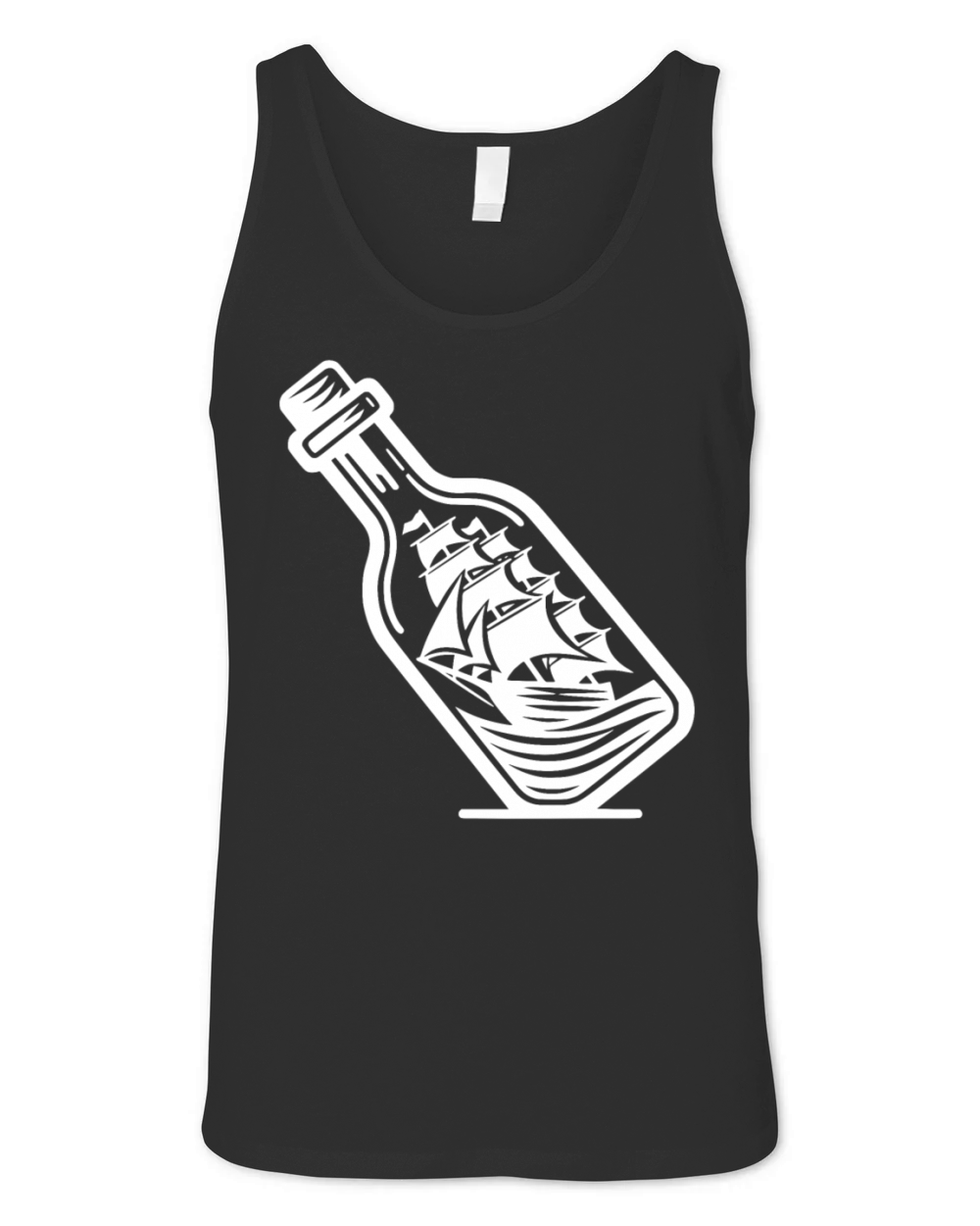 Sailing Ship With Sails Unisex Jersey Tank