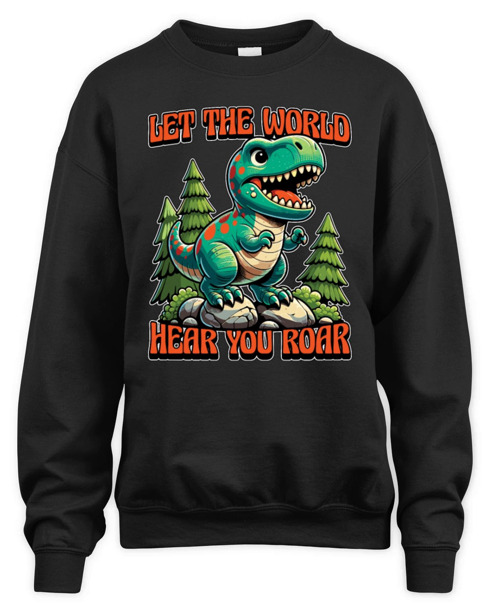 Paleontology Let The World Hear Your Prehistoric Unisex Premium Crewneck Sweatshirt