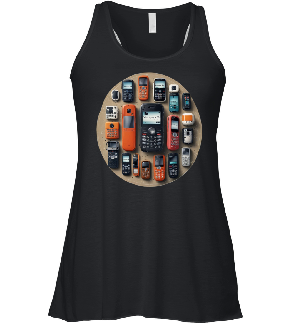 Vintage Phones T-Shirt Women's Flowy Tank Top