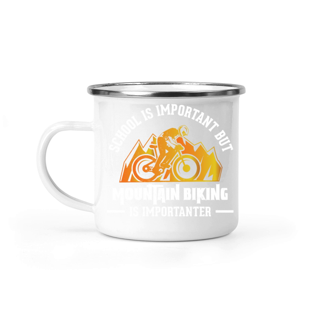 Mountain Bike MTB Vintage Slogan Funny Camping Mug