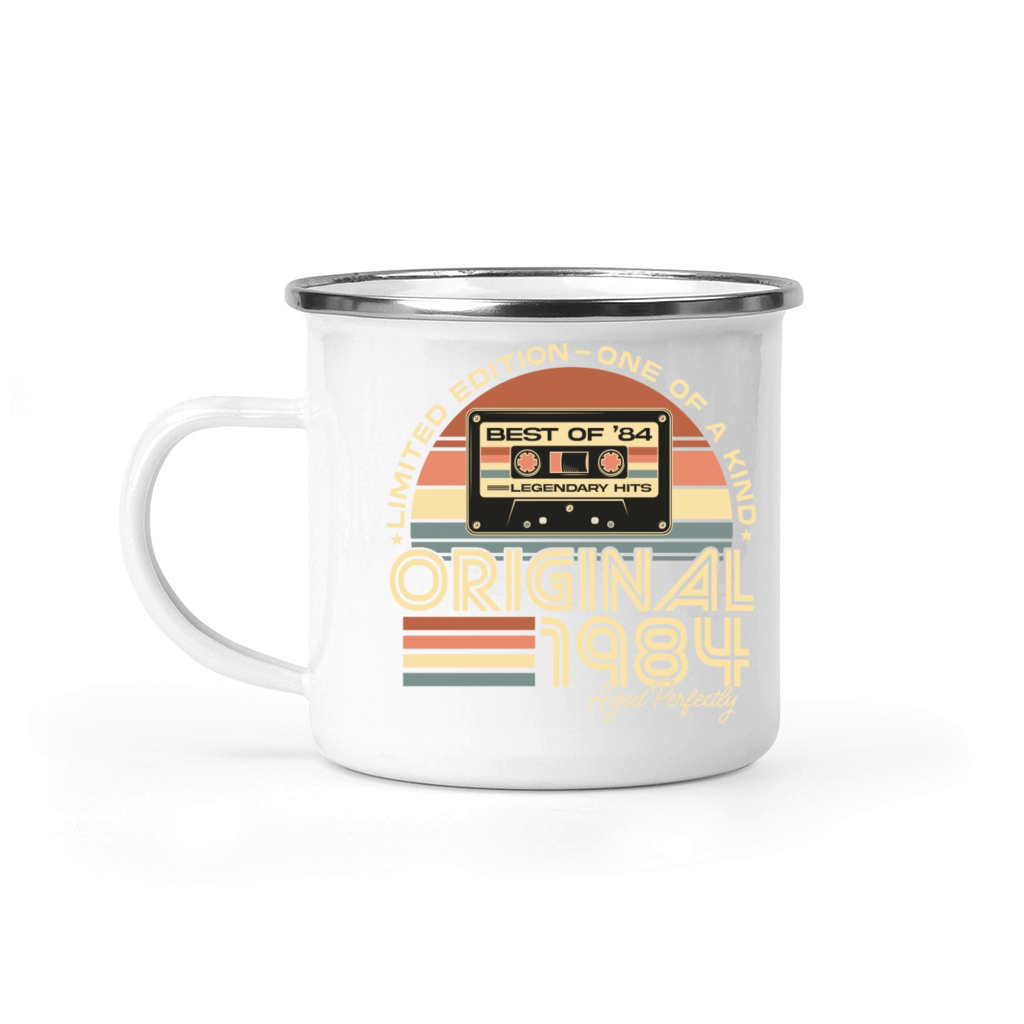 Vintage 1984 Retro 40th Birthday Camping Mug
