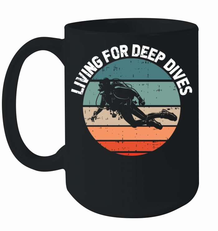 Living for Deep Dives Ceramic Mug