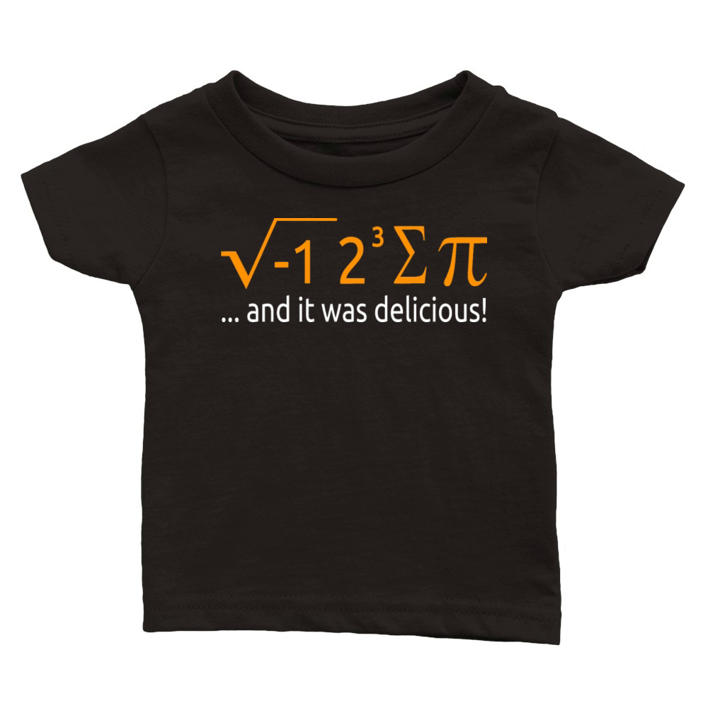I Ate Some Pie And It Was Delicious 8 Pi Day 2BK7 Classic Baby Crewneck T-shirt