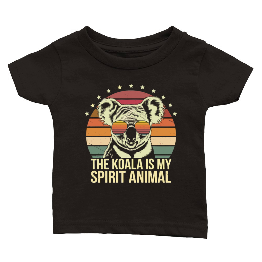 The Koala Is My Spirit Animal Retro Style Classic Baby Crewneck T-shirt