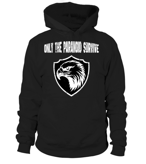 Only The Paranoid Survive Vintage White Hoodie Unisex