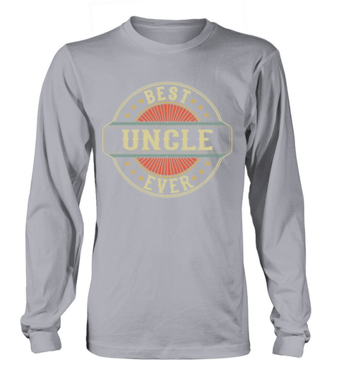 Best Uncle Ever Retro Vintage Uncle Fathers Day Long sleeved Unisex