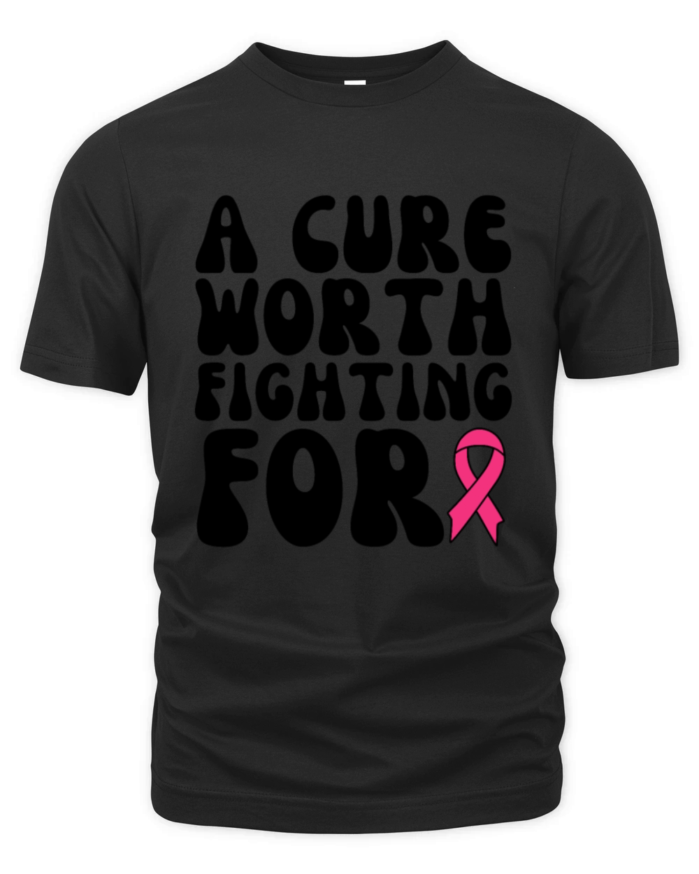 A Cure Worth Fighting For Breast Cancer Organic Unisex T-shirt