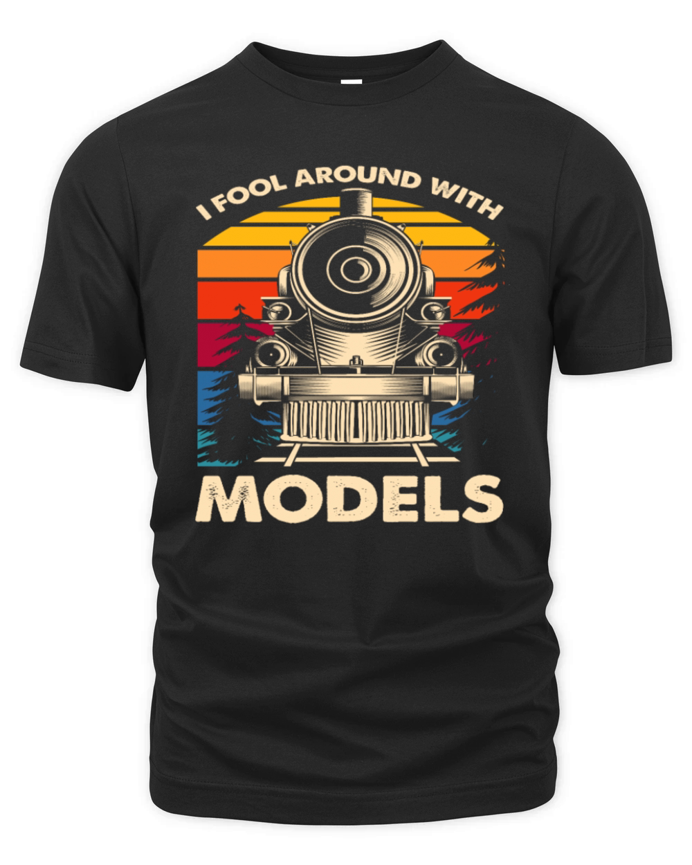 I Play With Vintage Locomotive Models Organic Unisex T-shirt