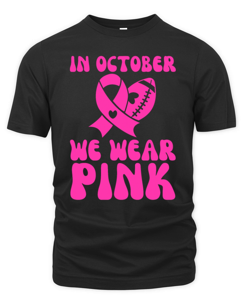 In October We Wear Pink Breast Cancer Organic Unisex T-shirt