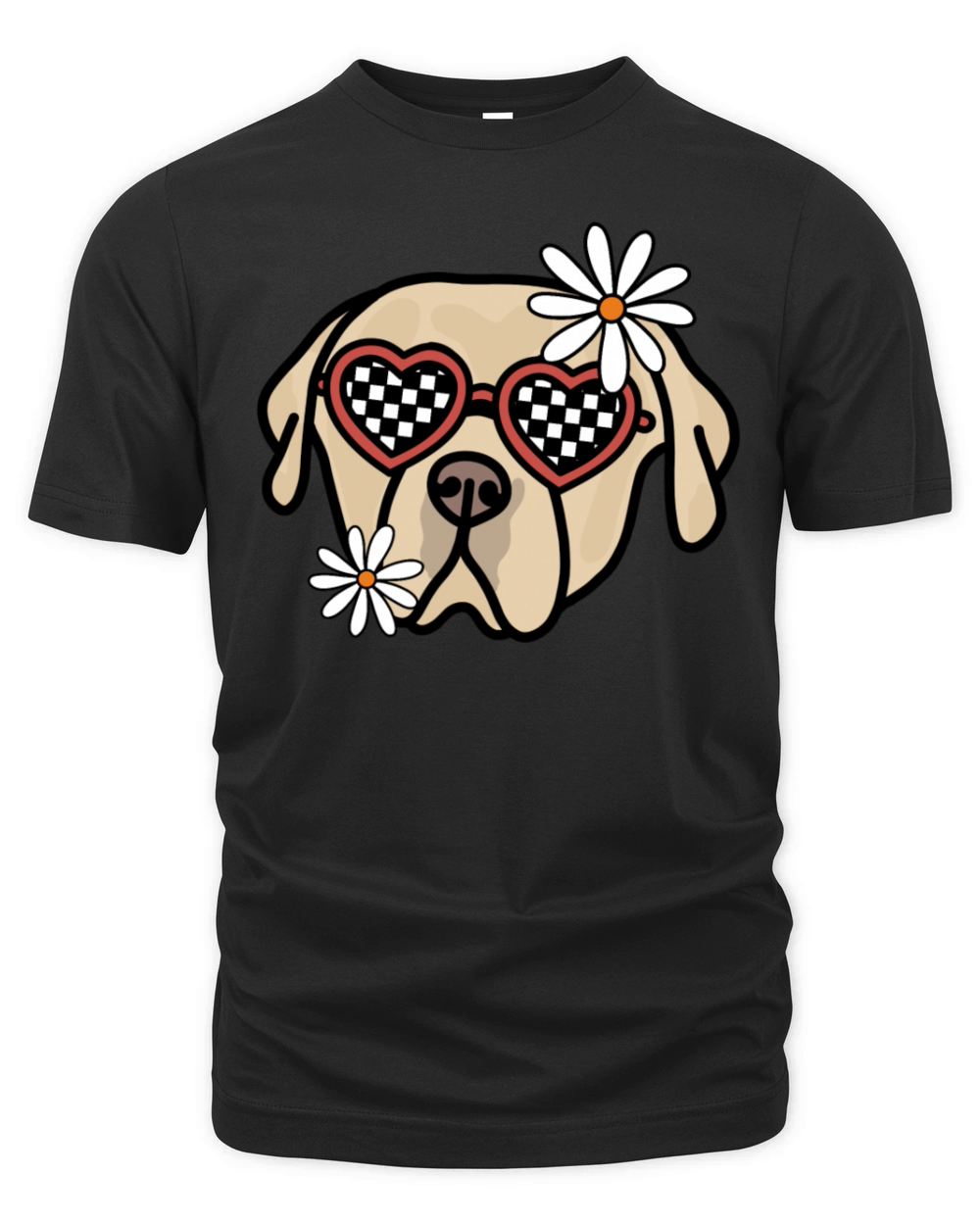 Labrador Retro Dog Organic Unisex T-shirt