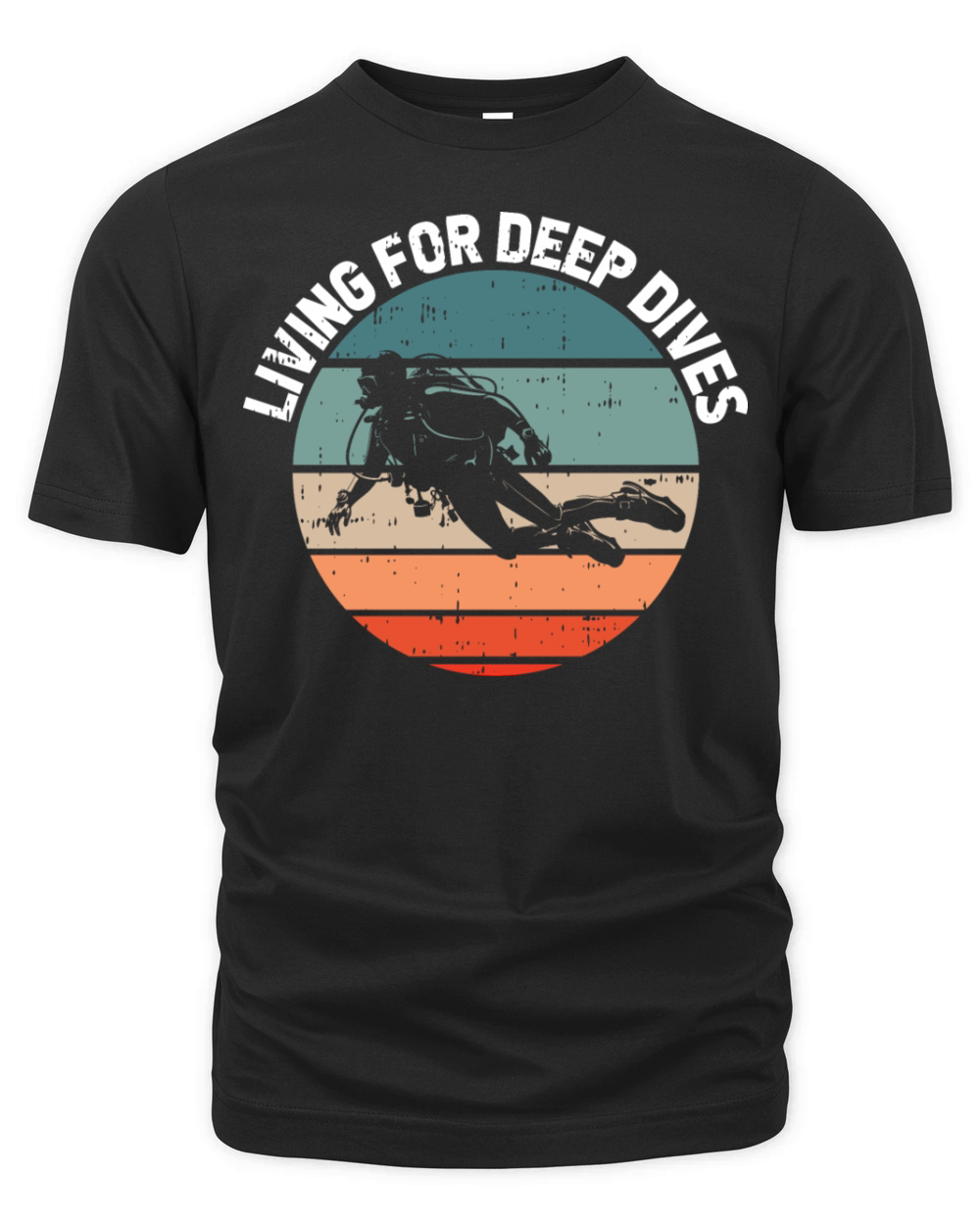 Living for Deep Dives Organic Unisex T-shirt